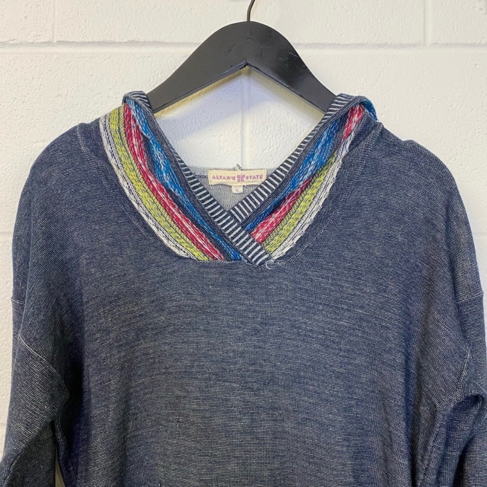 Altar’d State Boho Shabby Chic Multicolor Hoodie L